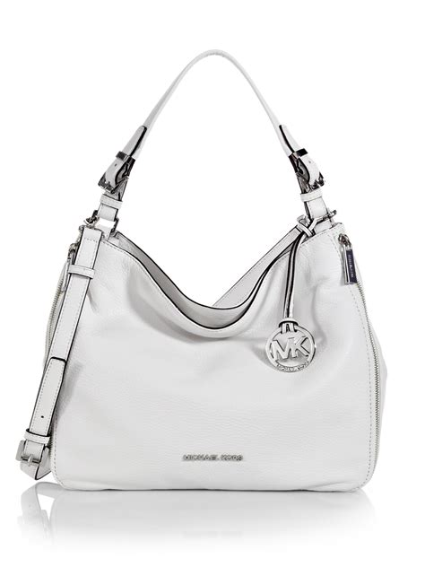 michael kors white shimery bag|michael kors white handbags.